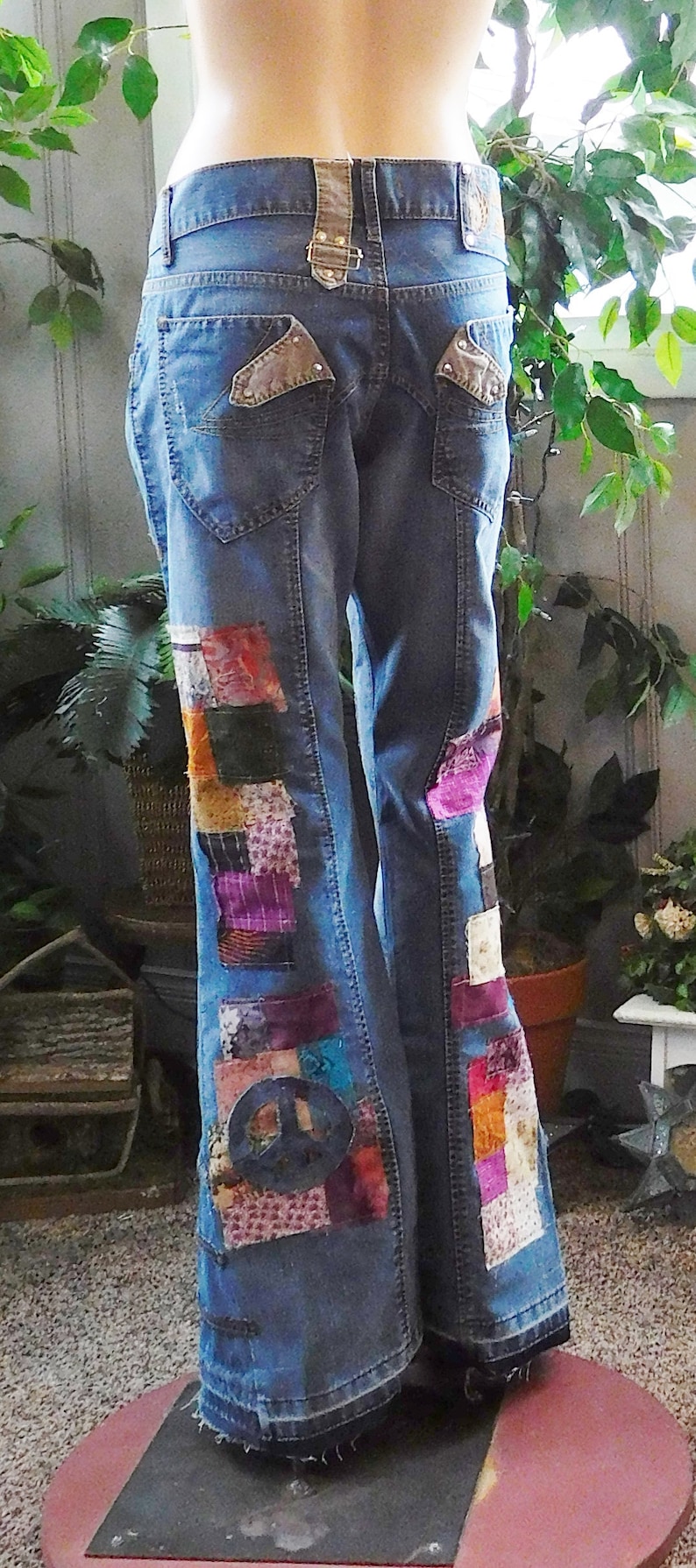32x35 Bell Bottom Jeans Flare Men Women 