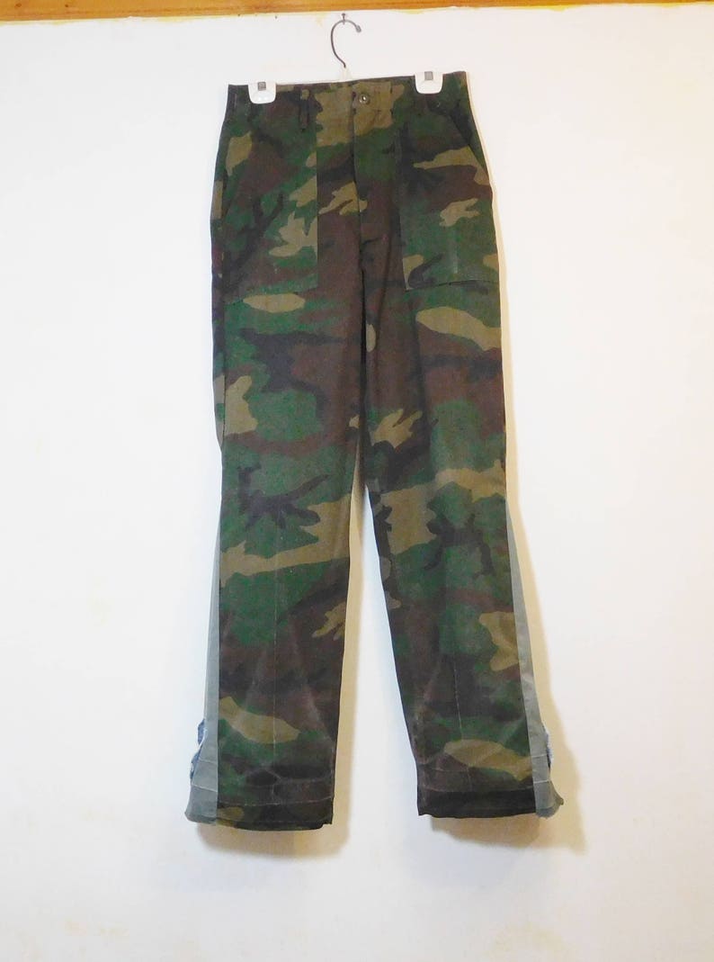 Mens Bell Bottom Jeans Flare Military Camo Pants 32x35 | Etsy