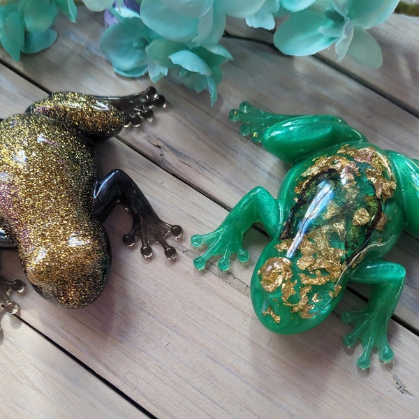 Custom Hand-poured Resin Frog