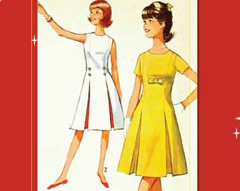 1960s Front Pleat Sewing Pattern 5364, 33 inch bust, DIGITAL download pattern -  PDF