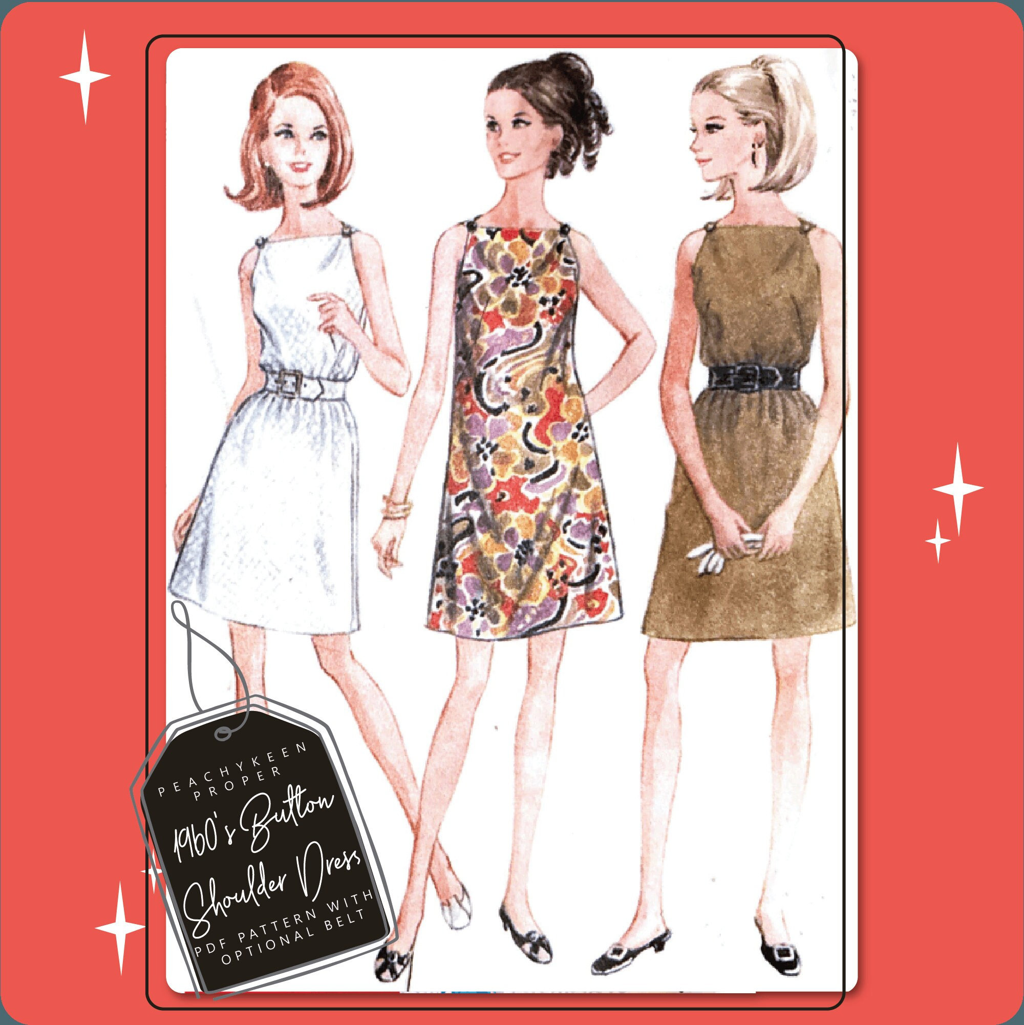 60's Palm Springs Dress