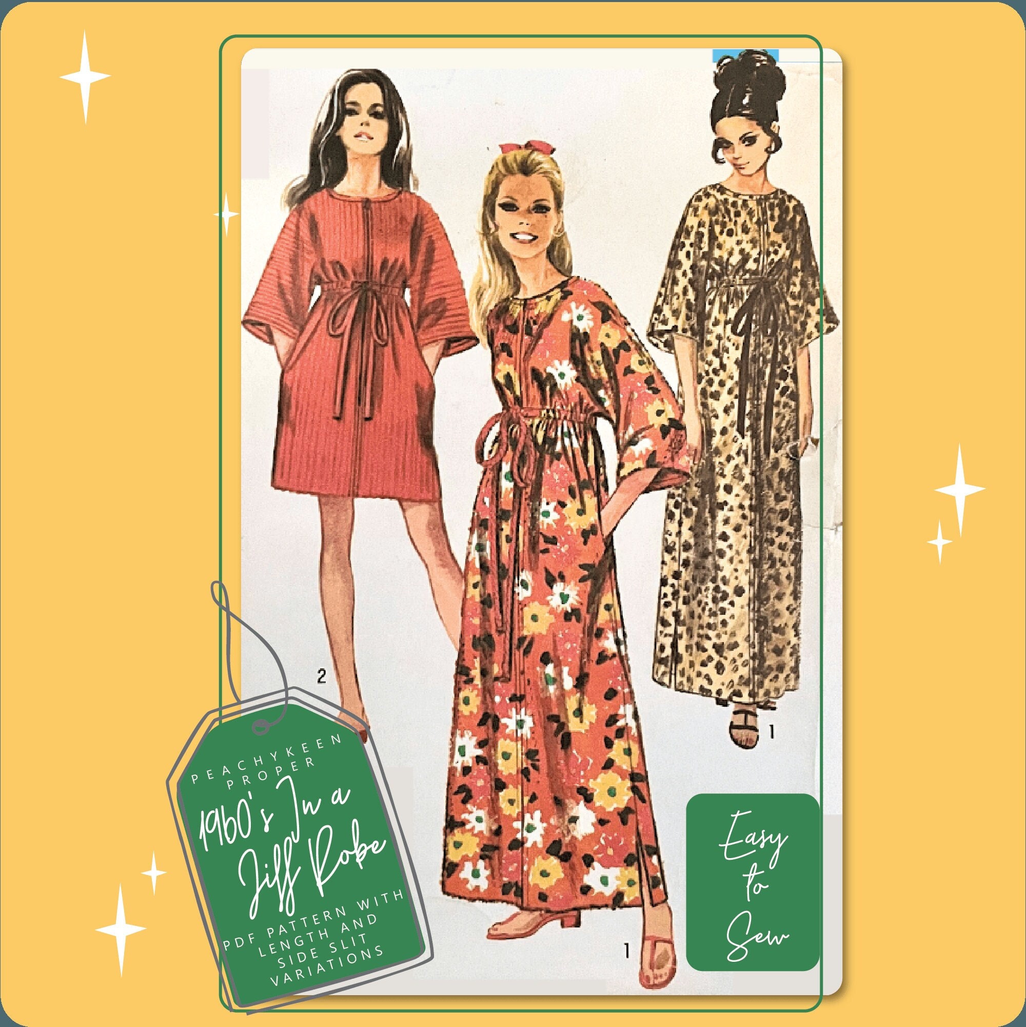 Robe Vintage Années 60 Style Hippie - Taille 38/40, Motif Floral, Sans Manches, Polyester/coton