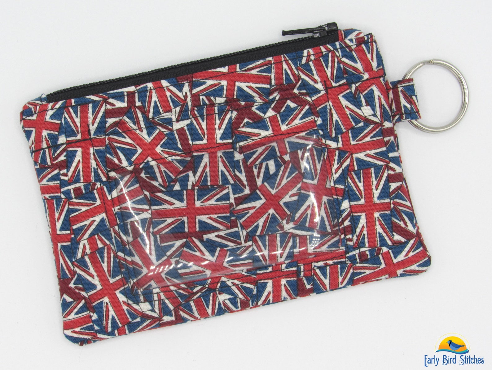 British Flag / Union Jack Keychain ID Wallet 2 Options for ID Etsy