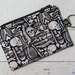 LAST 1! Skeleton Keychain ID Wallet in Lanyard Style with ID Pocket and Room for Coins, Cash, Credit Cards, Skull, Bones, Anatomy 