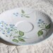 Vintage Saucer- FIne Bone CHina Shelly England, American Brooklime-For collectors, home decor or use in mosaic art