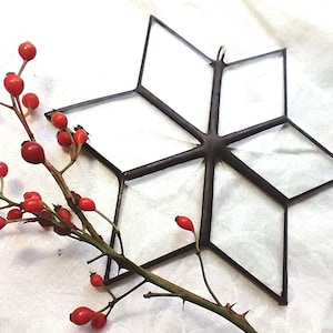 Beveled Glass Snowflakes
