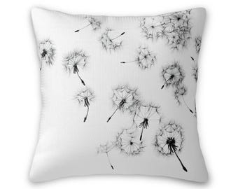 Dandelion Wish Imitation Linen Throw Pillow Covers (Single-Sided Design)