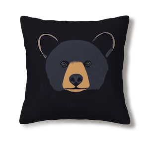 Bear Throw Pillow Covers (Single-Sided Design)