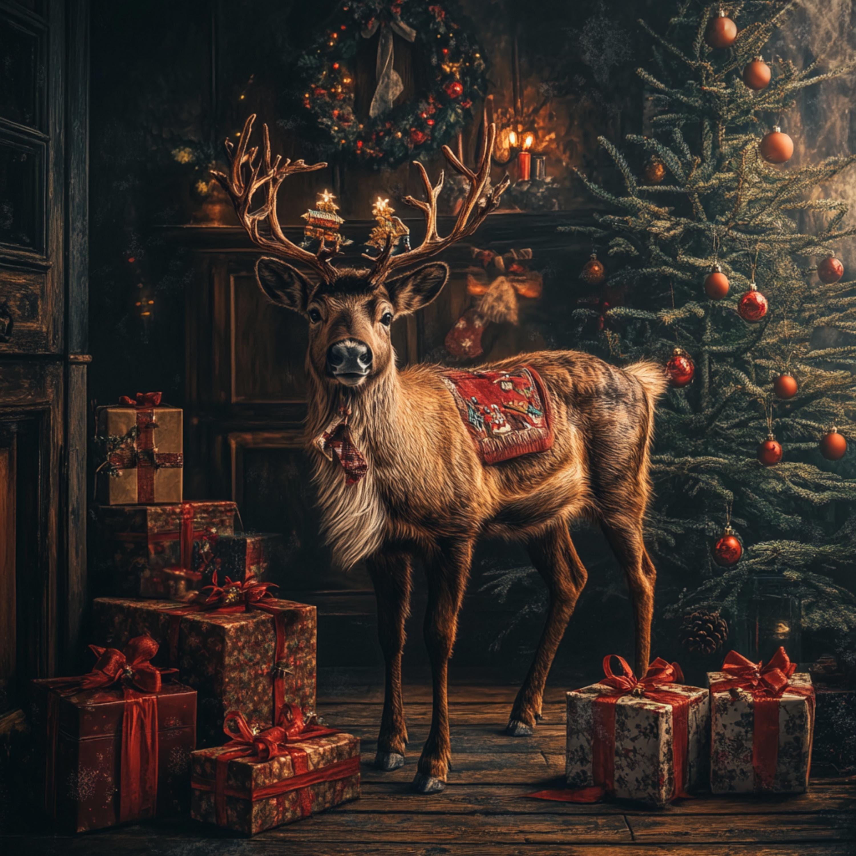 Christmas Reindeer Digital Printable Download - Etsy