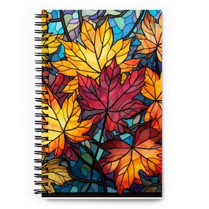 Fall Leaves Spiral notebook Journal
