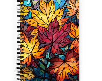 Fall Leaves Spiral notebook Journal
