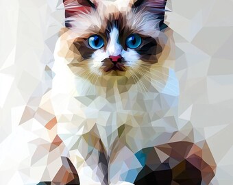 Ragdoll Cat Printable Digital Download