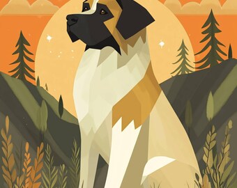 Mountain Dog Digital Printable Download