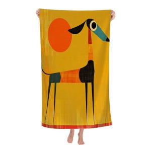 Dog Towel Microfiber Absorbent Beach Bath Towels 52&quot;x32&quot; (Vertical)