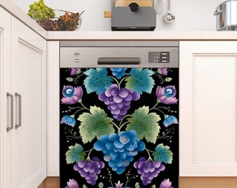 grapes Dishwasher Magnet Cover