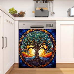 Kitchen Dishwasher Magnet Cover Magnetic Wrap Recycle Bin