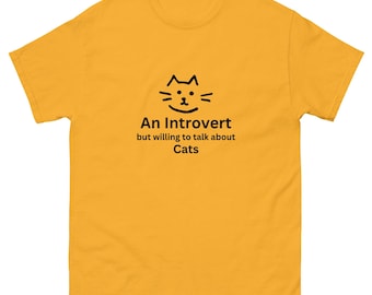 Introvert Cat Lover Unisex classic tee