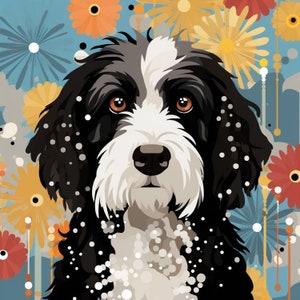 Bernedoodle druckbare digitaler Download