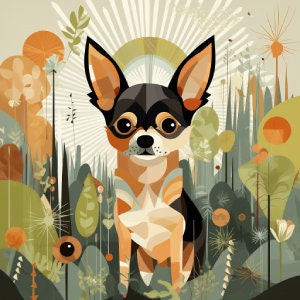 Retro Chihuahua Printable Dowload
