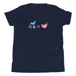 Mermaid at Heart Jugend Kurzarm T-Shirt