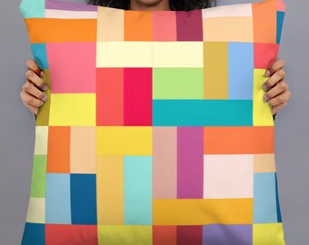 Color Block Pillow