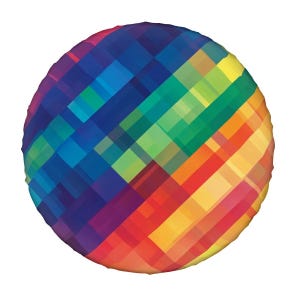 Rainbow Prism Thickened Spare Tire Cover