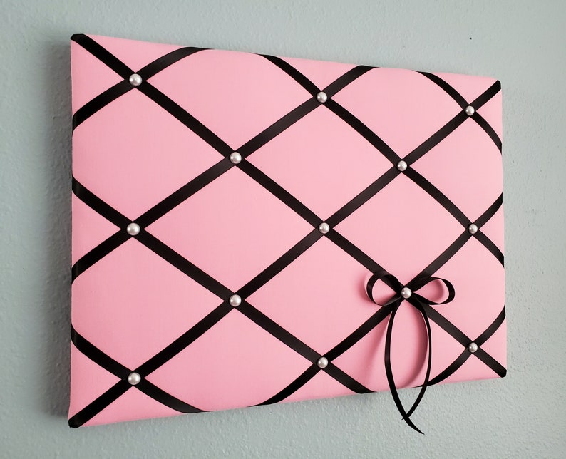 Pink Fabric Memo / Photo / Vision Board Etsy