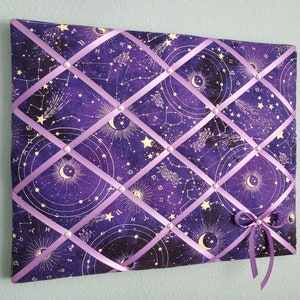 Astrology themed fabric memo, photo, vision board