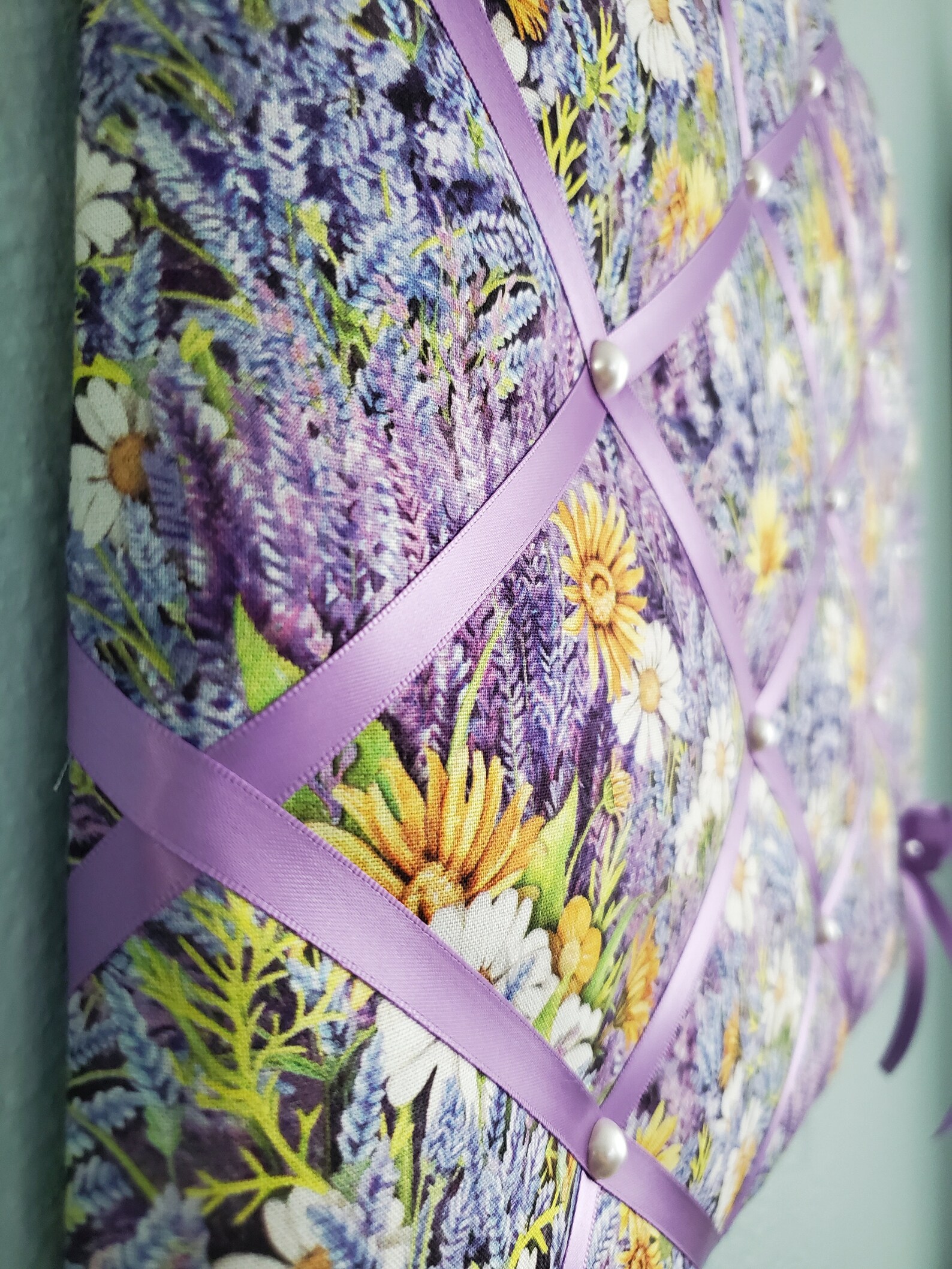 Lavender Field Themed Fabric Memo / Photo / Vision Board Etsy