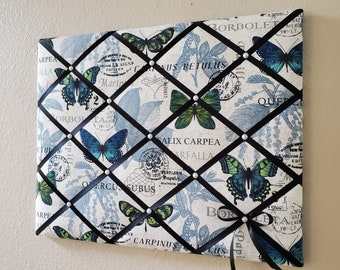 Butterflies themed fabric memo, photo, vision board