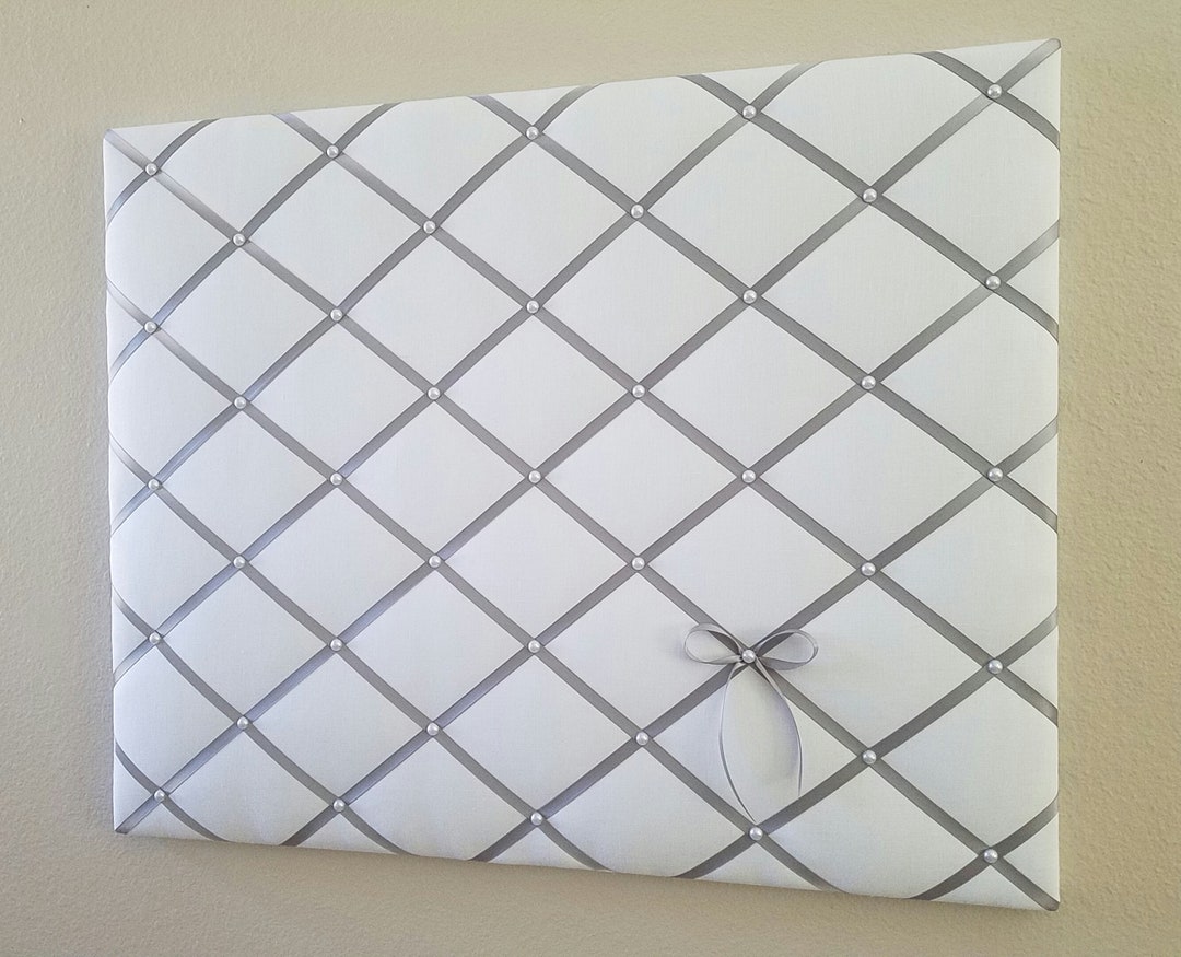 Large White Linen Fabric Memo, Photo, Vision Board Etsy