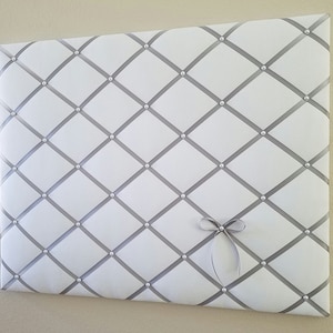 Large white fabric memo, photo, vision board