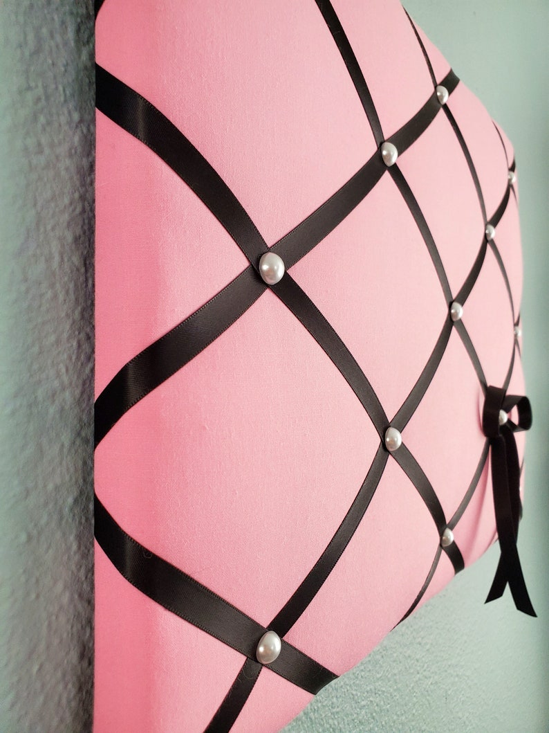 Pink Fabric Memo / Photo / Vision Board Etsy