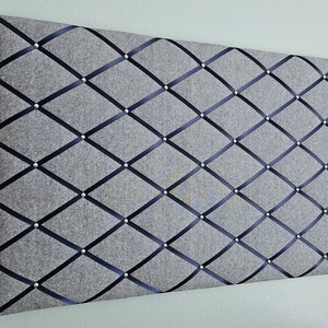 Large navy blue linen fabric memo, photo, vision board