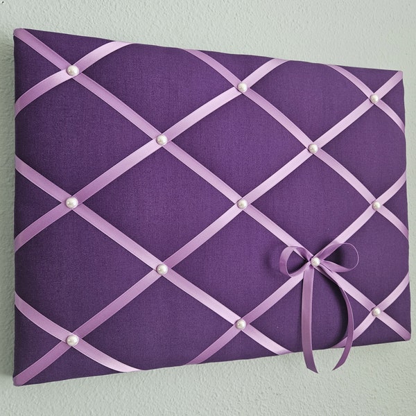 16x12in Purple fabric memo, photo, vision board