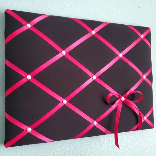 Hot Pink Fabric Memo / Photo / Vision Board Etsy