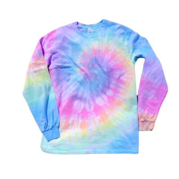 pastel tie dye long sleeve shirt