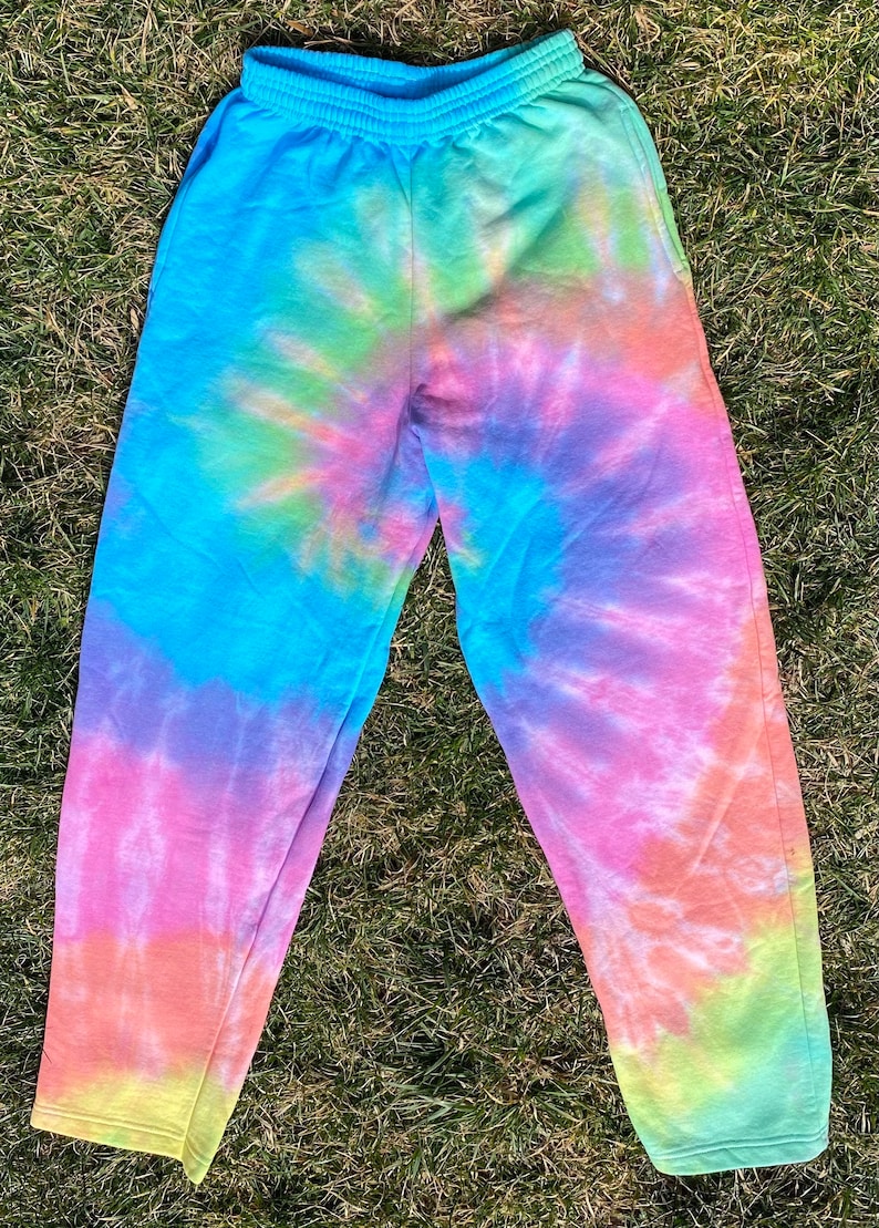 Tie-dye Sweatpants Without Elastic Ankles Unisex Tie Dye | Etsy