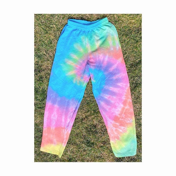 Tie Dye Sweatpants without elastic ankles Unisex Tie Dye Etsy