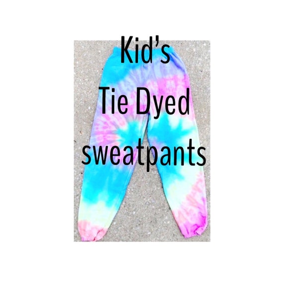 Kids Bleach Dyed Sweatpants