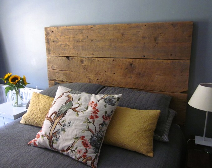 Reclaimed Barn Wood Headboard Handcrafted Etsy