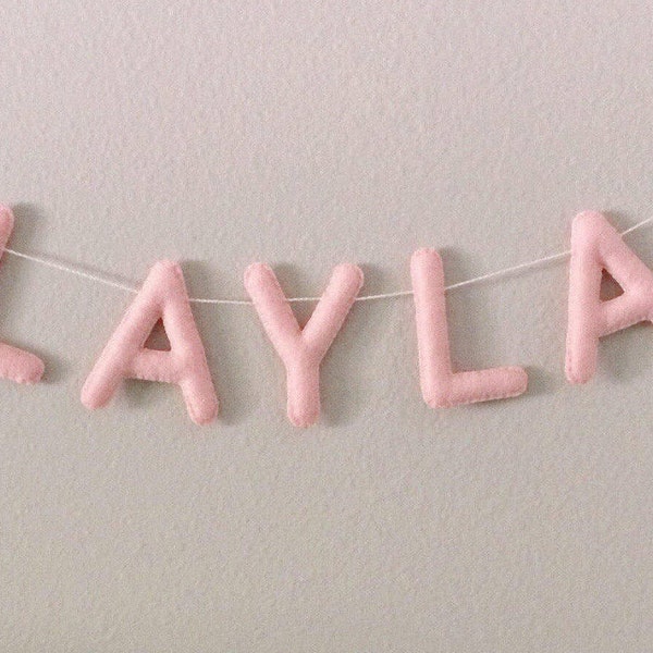 Felt Name Garland Etsy