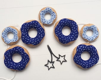 Berliner Girlande, Filz, Filz Girlande, Kindergarten, Kinder Dekor, Donut Bunting, Donut-Girlande, Donut-Dekor