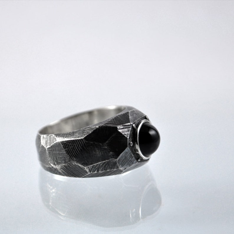 Modern Men/'s Statement Ring Brutalist Statement Ring Sterling Silver Contemporary Ring Lapidibus Contemporary Statement Ring