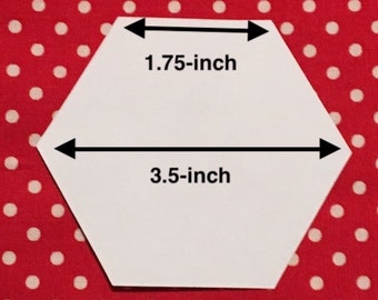 hexagon template etsy