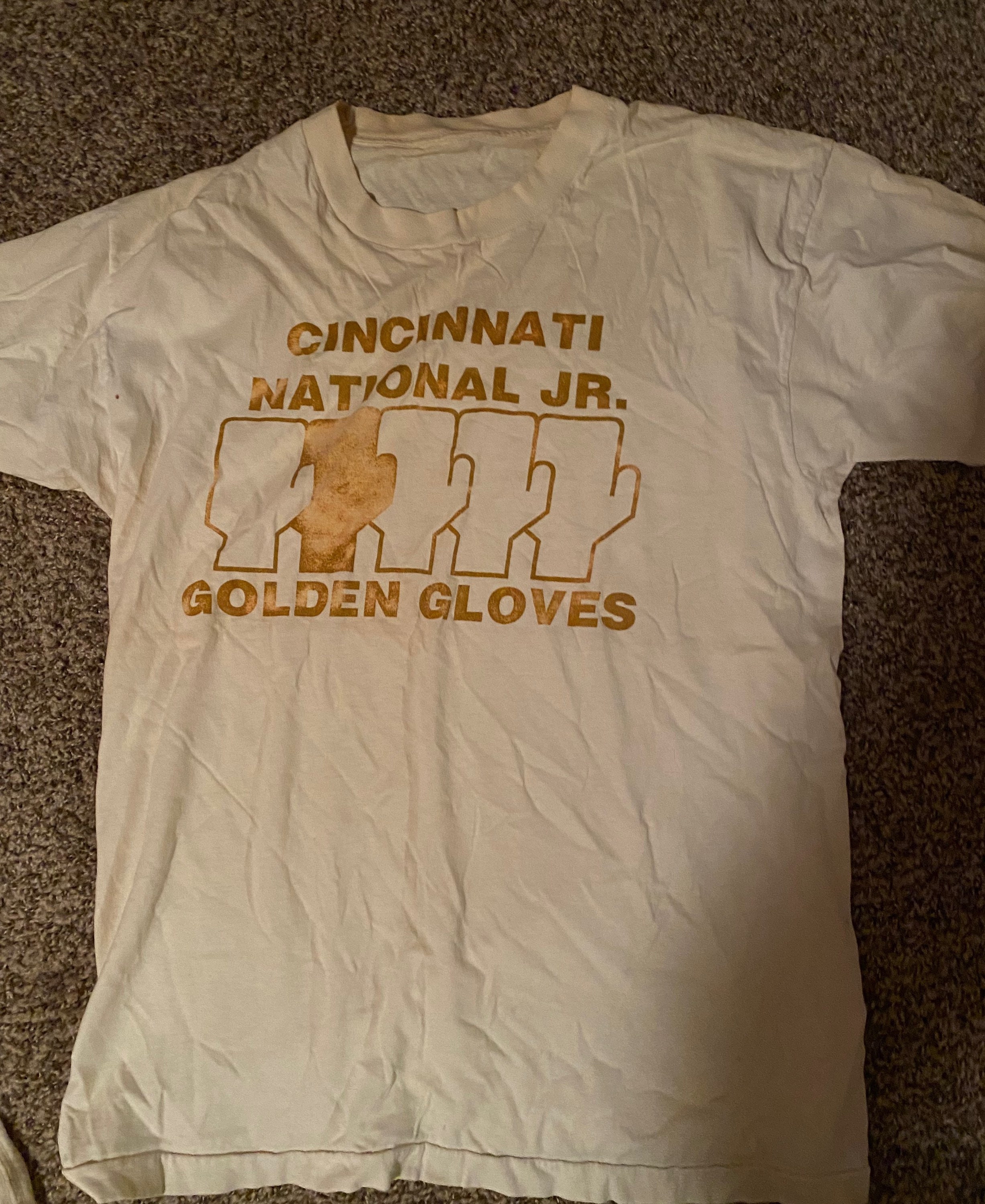 Cincinnati Golden Gloves Shirt L 1980s Boxing Nationals T shirt Sports Vintage Etsy India