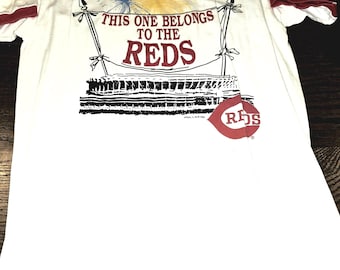 Vintage Cincinnati Reds T-Shirt "This One Belongs To The Reds" MLB Baseball Tee
