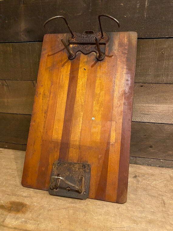 Rare 1890s Globe Wernicke Columbia File Industrial Clipboard Etsy