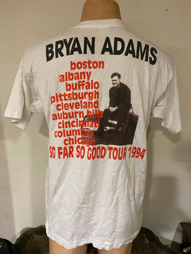 Vintage Bryan Adams 1994 Tour Graphic T-Shirt Mens XL Rock | Etsy