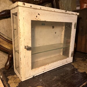 1930s Antique Medical Hanging Cabinet Kitchen Bathroom Industrial Dental Whitekraft